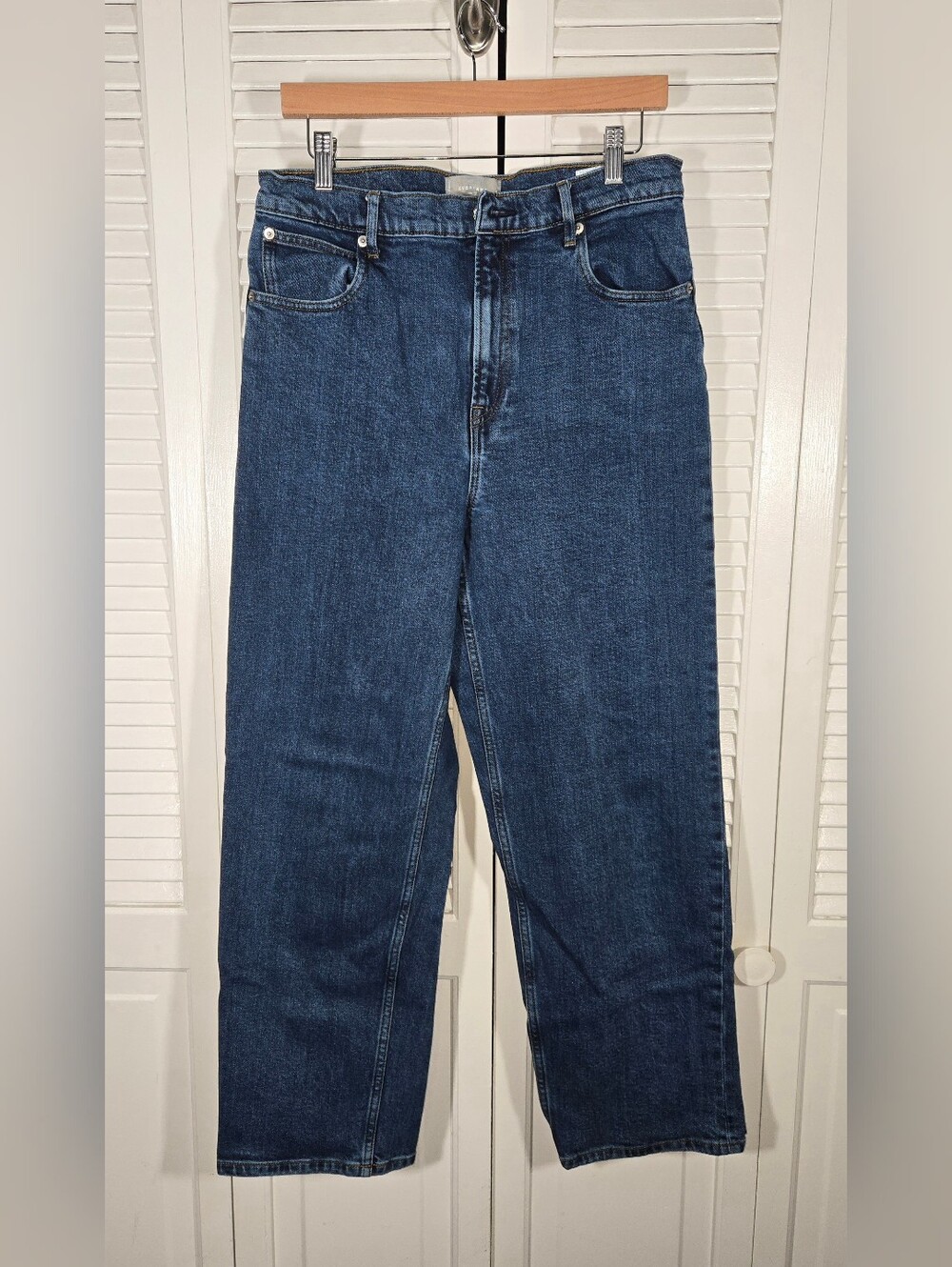 Everlane The 90s Way High Jeans Wide Leg High Waist Pocket Jeans Sz 31 L